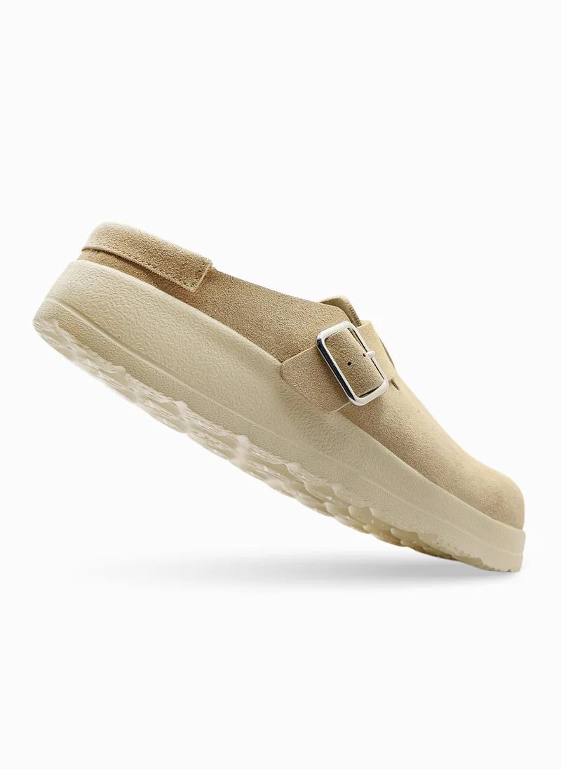 DUOZOULU  Liber Synthetic Suede Clog  | Best Price UAE